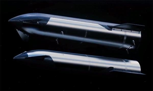  SpaceX的在轨加注推进剂效果图