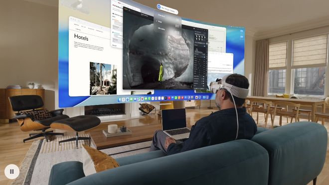 ▲Vision Pro可以将刷新率提高到120Hz