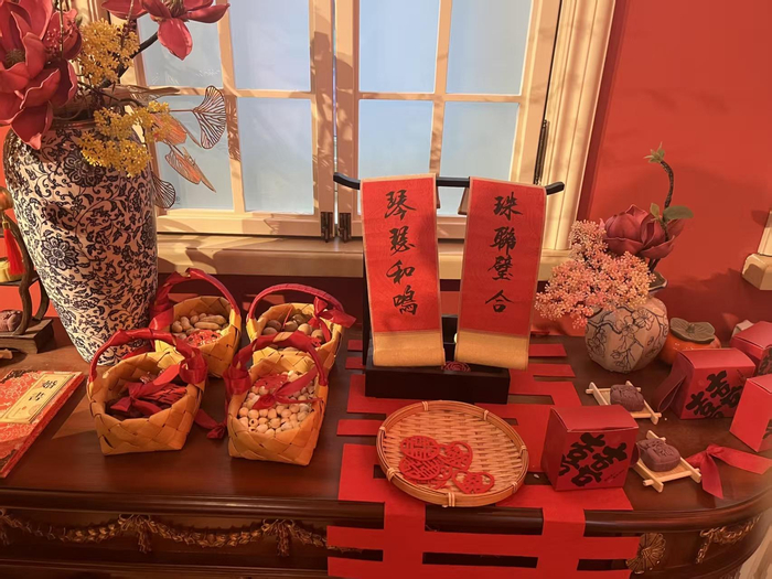 仪式现场精心布置
