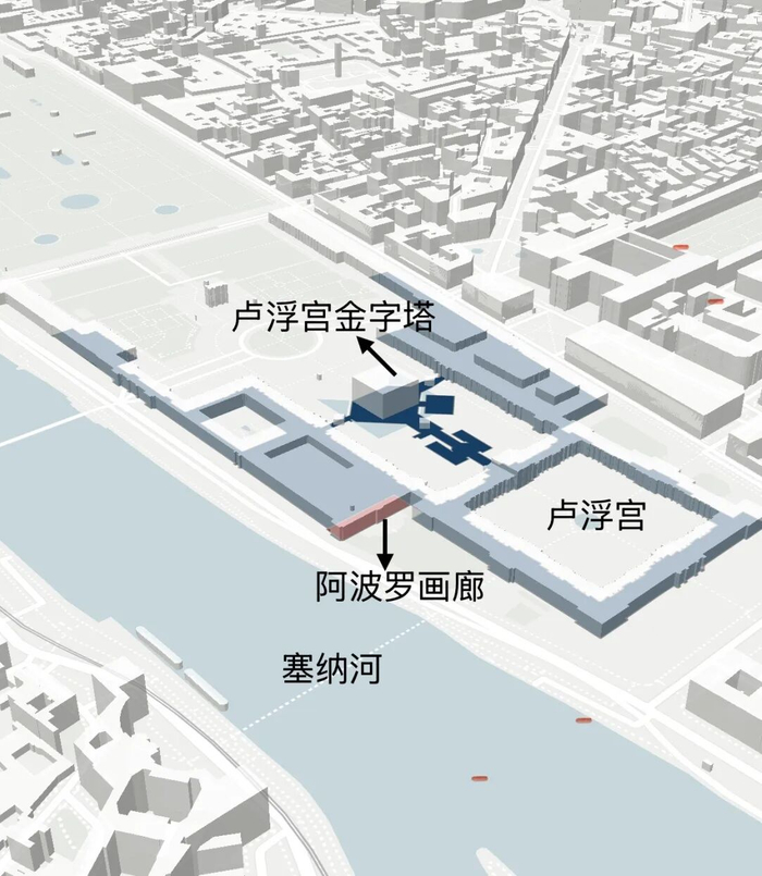 △卢浮宫地形图