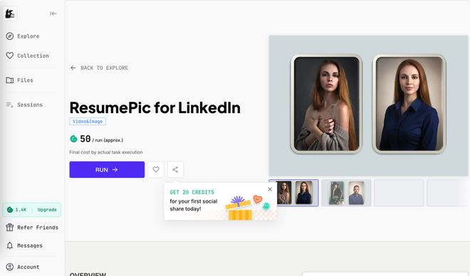 mulerun 上的工作流｜图片来源：mulerun