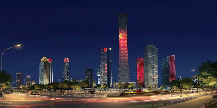 建国路近看CBD核心区（提升后效果图）