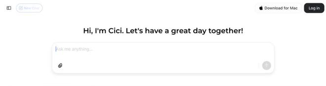 ▲Cici网页端界面