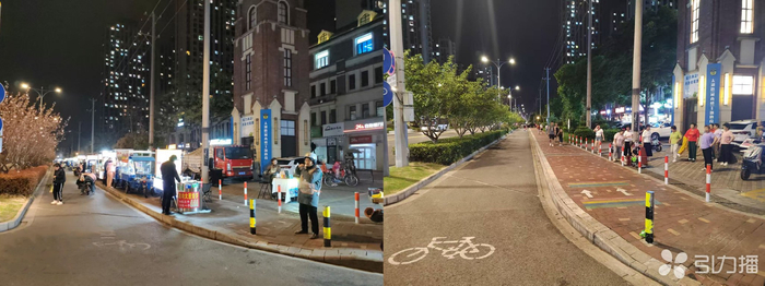 太湖路千岛湖路口治理前后对比。昆山住建供图 