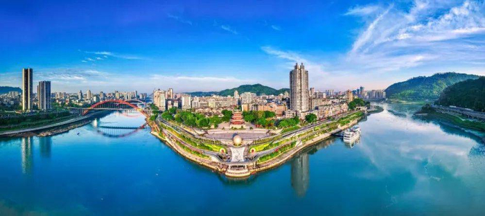 图片来源:宜宾市人民政府 宜宾城市大景 兰锋 摄