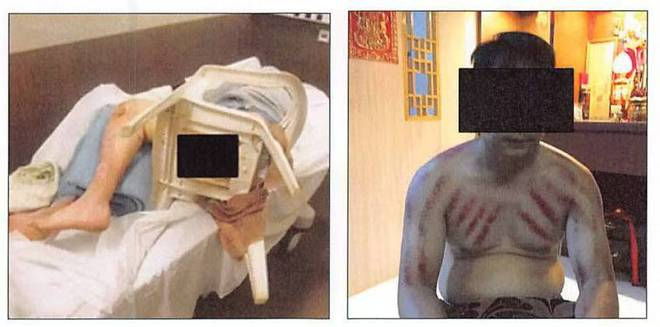  电炸园区内遭受虐待的囚禁者。图片来自美国司法部公开的起诉书 柬埔寨的风浪