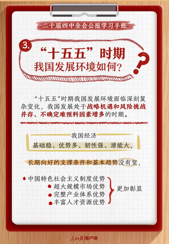 收藏！党的二十届四中全会公报学习手账