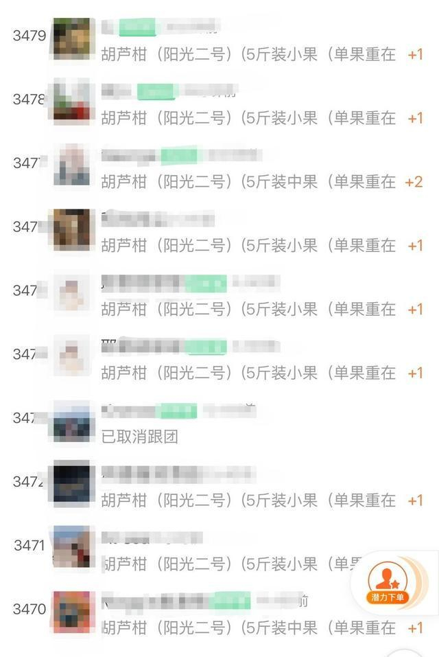 消费者下单截图。受访者供图