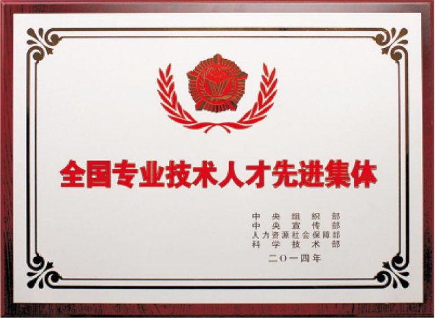 获全国专业技术人才先进集体