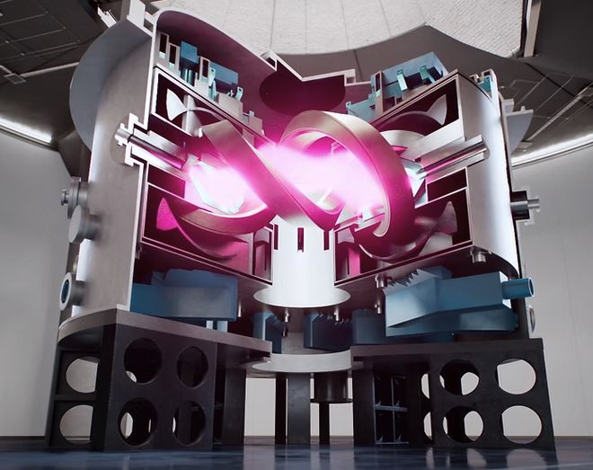 （Helical Fusion首台核聚变反应堆Helix KANATA的示意图）