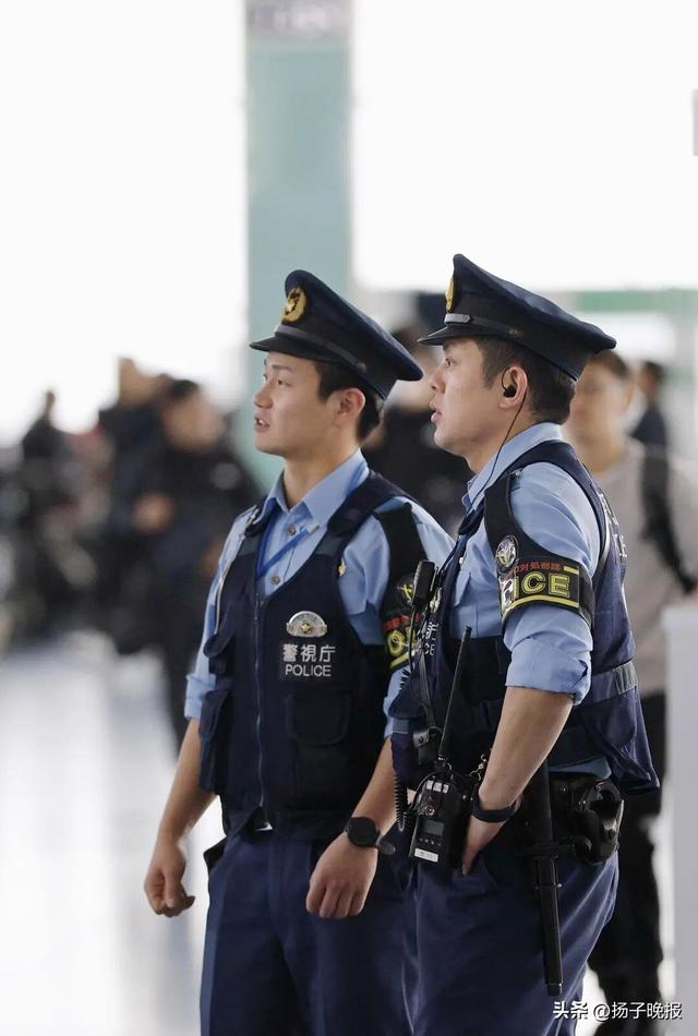 ▲10月27日，日本警方在特朗普抵达前加强巡逻 图据IC photo