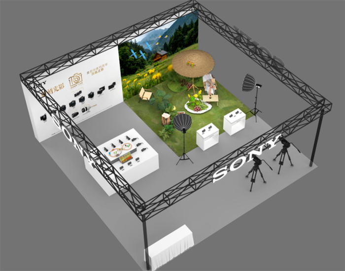 索尼展区示意图