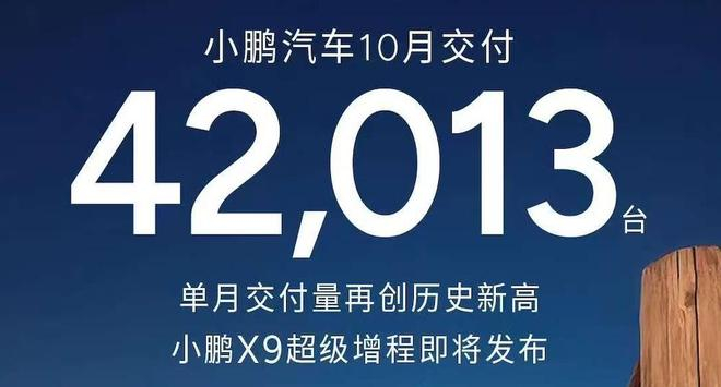 ▲小鹏汽车10月销量