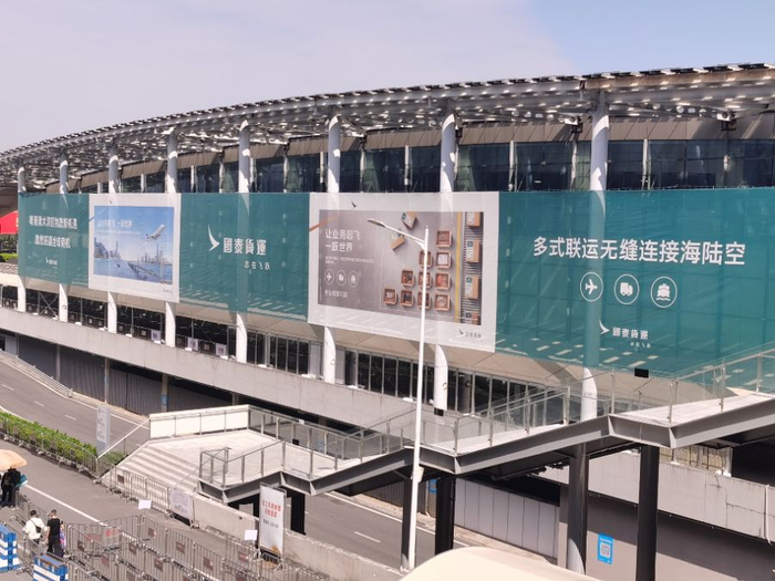 广交会上的航空货运服务/南方财经记者 林曦 拍摄