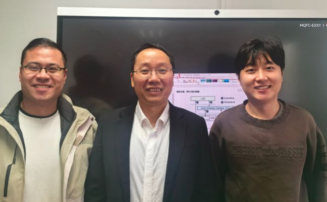 图丨从左至右依次为：李明煜、陈海波和王远（来源：陈海波）
