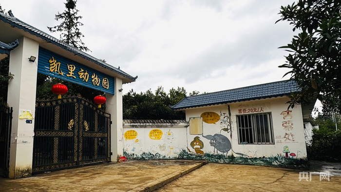 动物园门口显示着“票价20元/人”（央广网发 龙艺 摄）