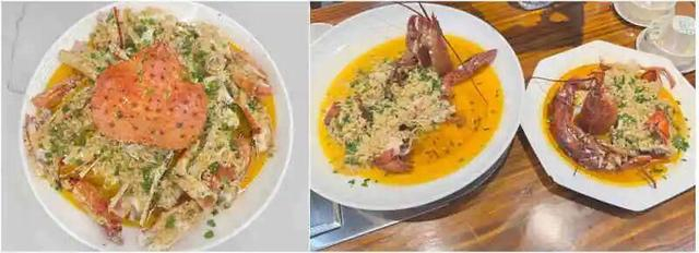 南大同学去食堂吃了海鲜菜品，认为味道不错。 受访者供图