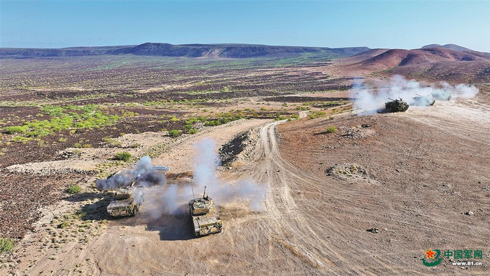 　　联合火力打击。王宗洋 摄