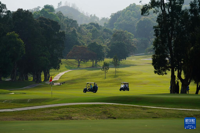 香港粉岭高尔夫球场（2024年12月11日摄）。全运会高尔夫比赛在这里举行。新华社发（王申摄）