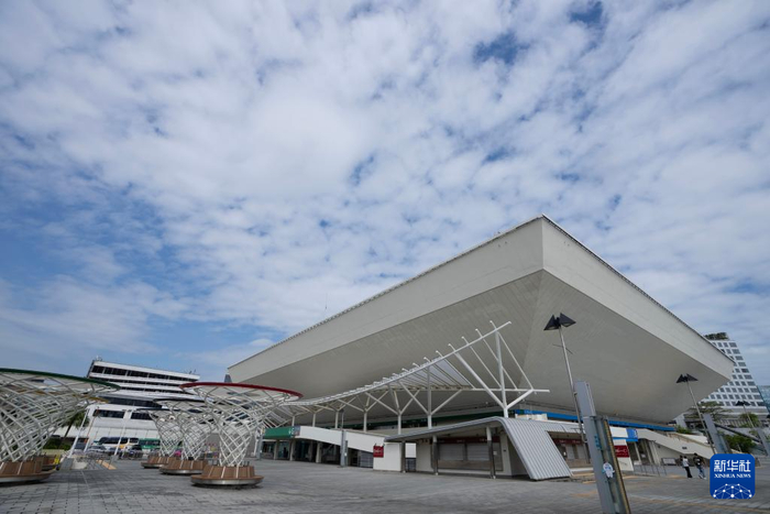 香港红磡体育馆（10月26日摄）。全运会男子篮球22岁以下组比赛在这里举行。新华社发（吕小炜摄）