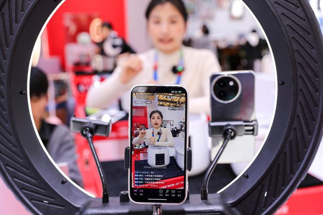 直播带货 资料图 图据ICphoto