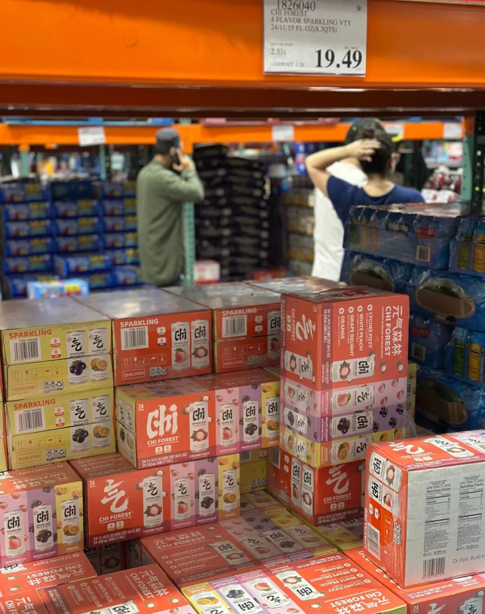 元气森林气泡水在美国Costco