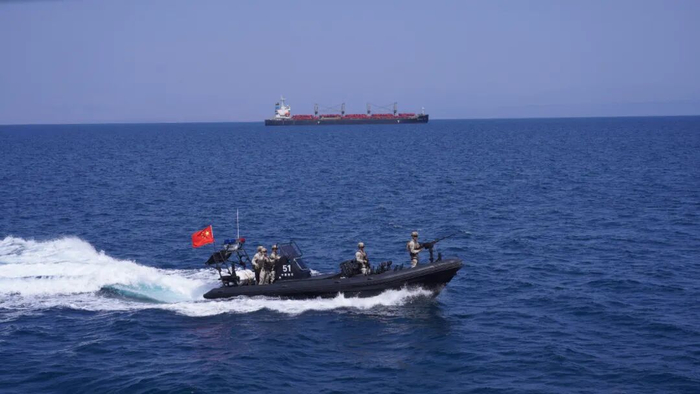 ▲海上巡逻警戒