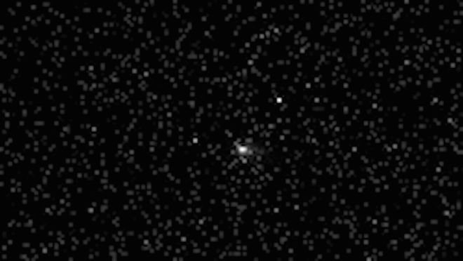 天问一号环绕器高分辨率相机拍摄到的3I/ATLAS。（国家航天局供图）