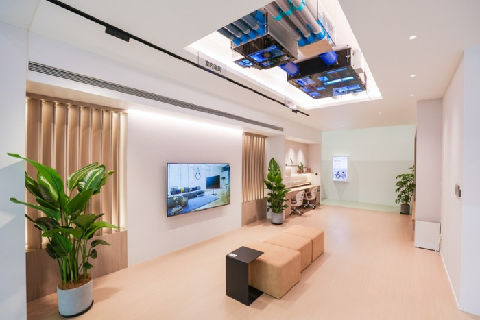 图:松下3.0版本的6恒气候站与定制出风口联动的空气解决方案