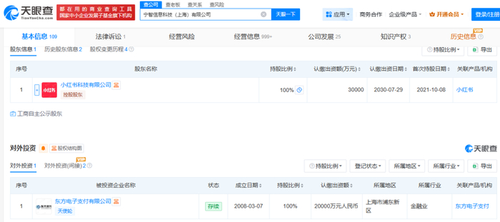 来源：天眼查App截图