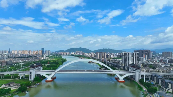 进贤门景观大桥。