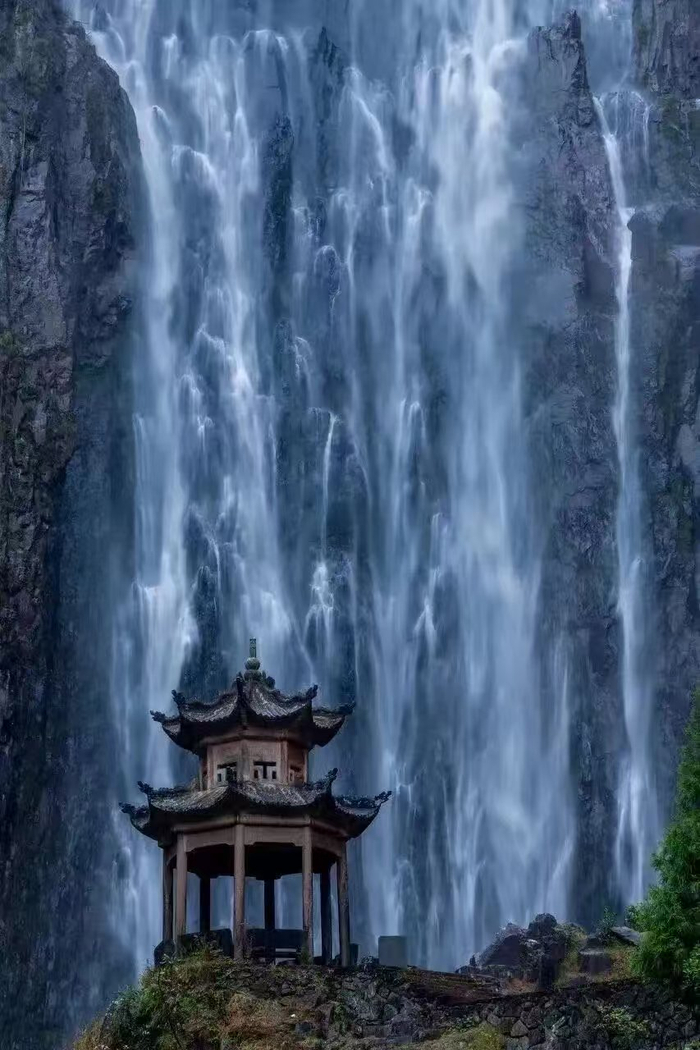 　　百丈漈景区。  文成发布 图