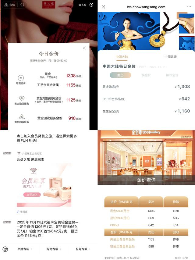 数据来源：对应品牌的公众号或小程序