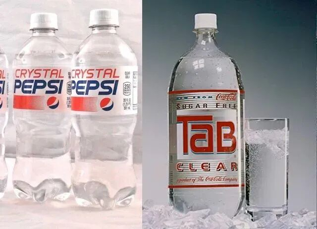 Crystal Pepsi和Tab Clear