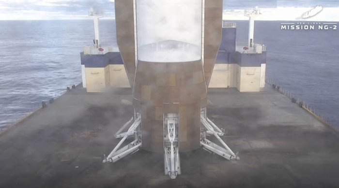 △“新格倫”重型運(yùn)載火箭第一級、助推器完成回收