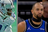 这是什么造型？萨格斯发带套在脖子上...显得有点滑稽...