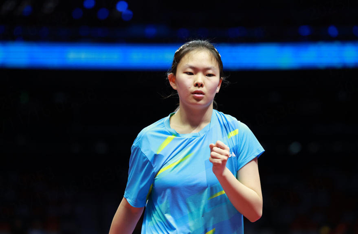 11月15日，姚睿轩在比赛中。 新华社记者 刘续摄