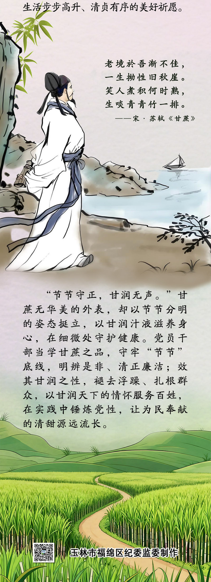 中药喻清廉丨甘蔗：清热生津 节节守正