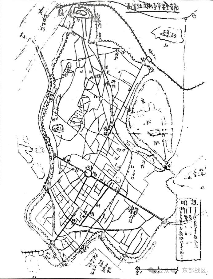 ▲中共南京地下组织绘制的南京军事机关位置图。