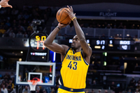 正负值-23！西亚卡姆半场9中4拿到15分 三分6中3