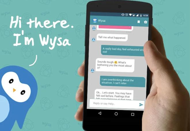 基于人工智能的心理健康App Wysa图片来源：wysa.com