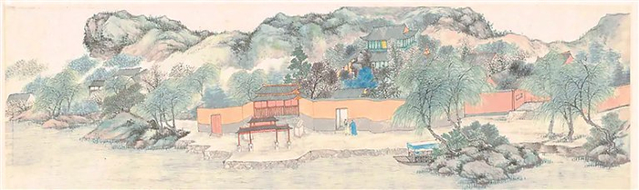 清代樊熙《文澜补书图》。刘同华 摄