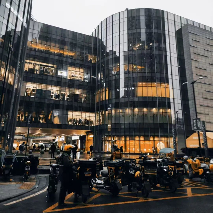 张赛送外卖时拍下的照片