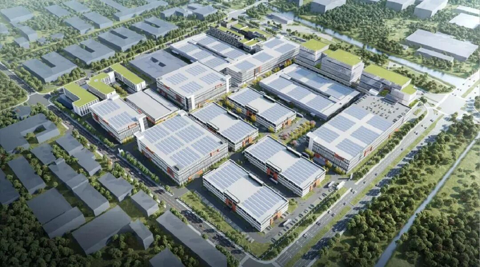 新建产业园效果图。
