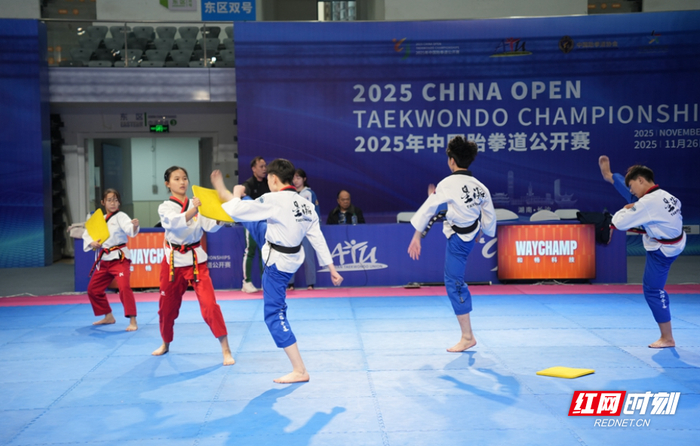 运动员们一招一式尽显锋芒。