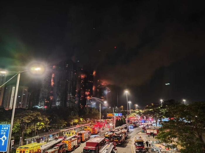 （大埔宏福苑外围 郑晨烨/摄）