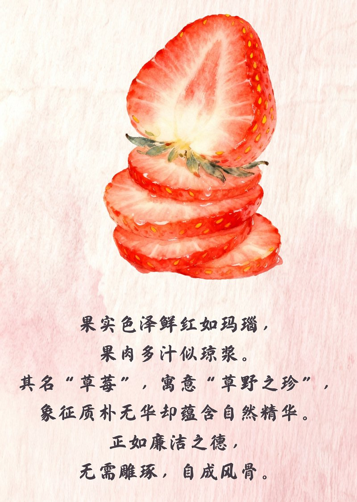 “果说”廉韵丨草莓：红果凝清气 甜香润廉心