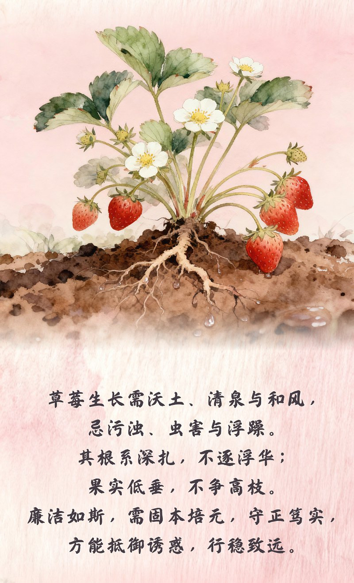 “果说”廉韵丨草莓：红果凝清气 甜香润廉心