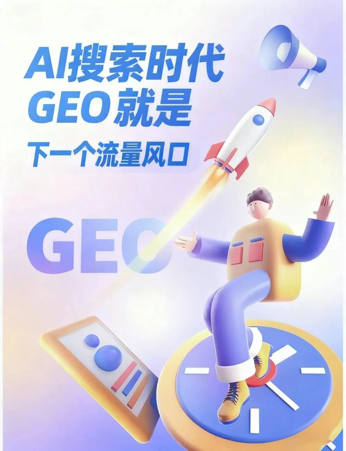 图片来源：社交媒体上关于GEO服务的海报