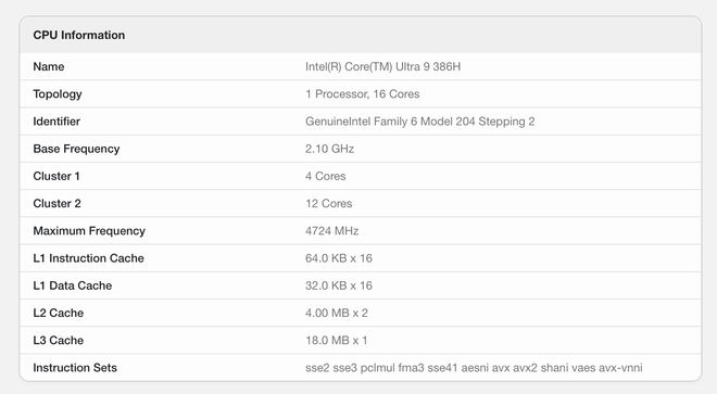 图片来源：GeekBench